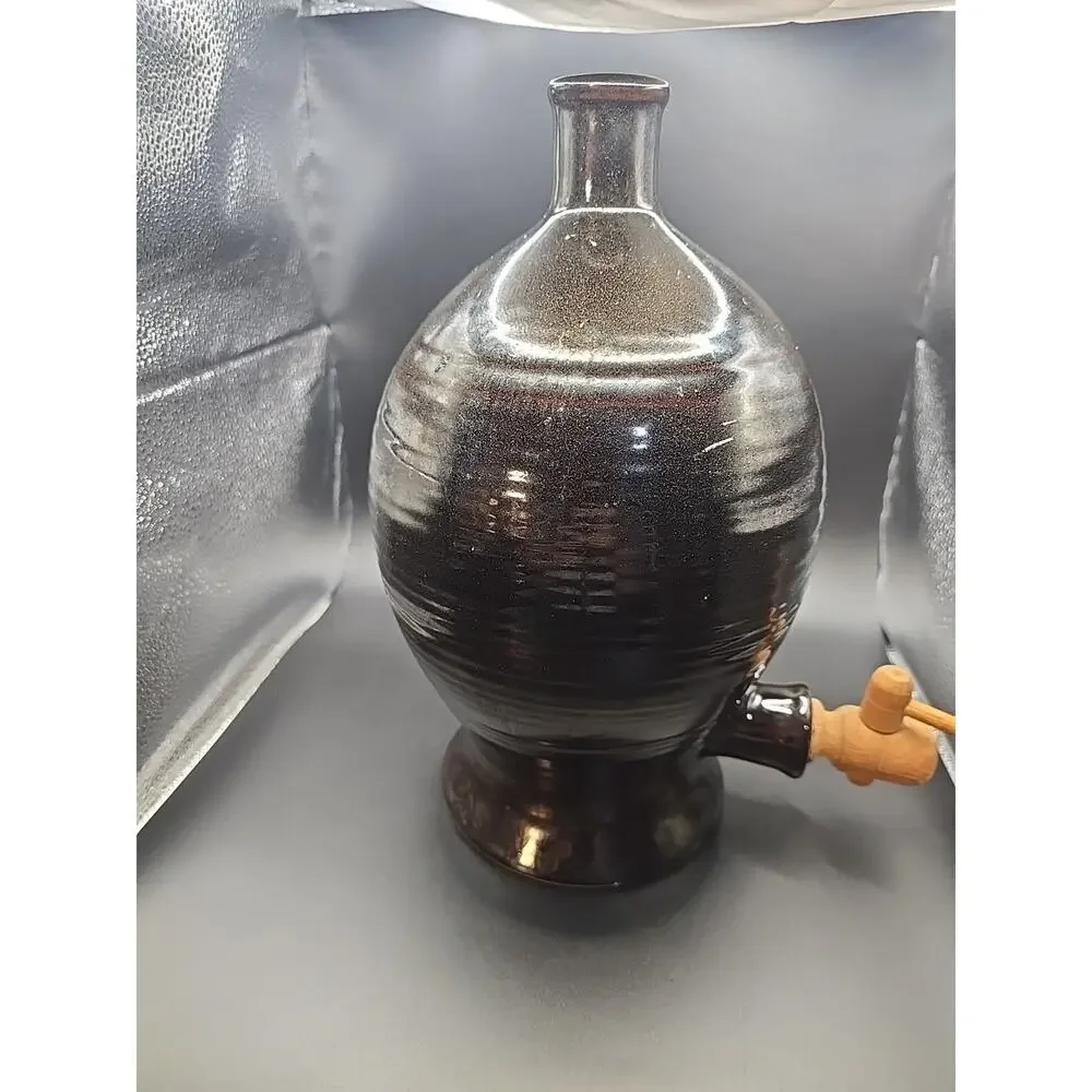 Vintage Australian Stoneware OLD BALLARAT POTTERY Decanter - approx 13 inches